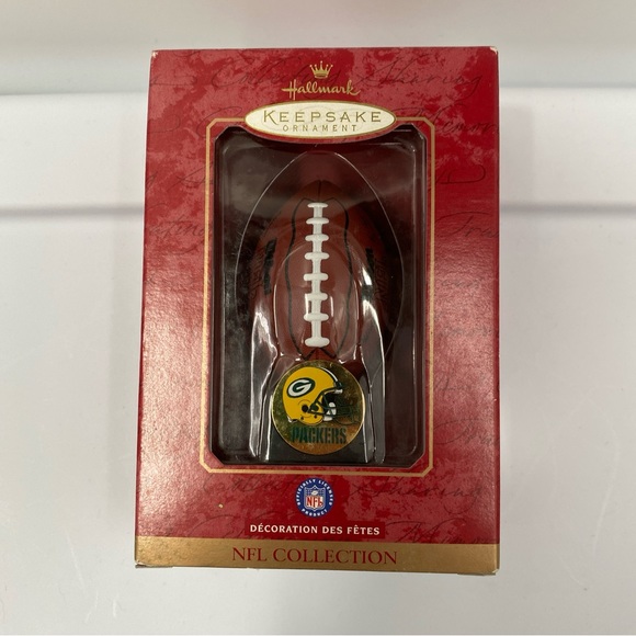 Hallmark Other - Hallmark Green Bay Packers Keepsake Ornament 2000 QSR5114 Wilson Football